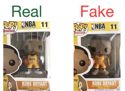 Comparison of authentic and counterfeit Funko Pop figures — a popular collectible hobby in Australia