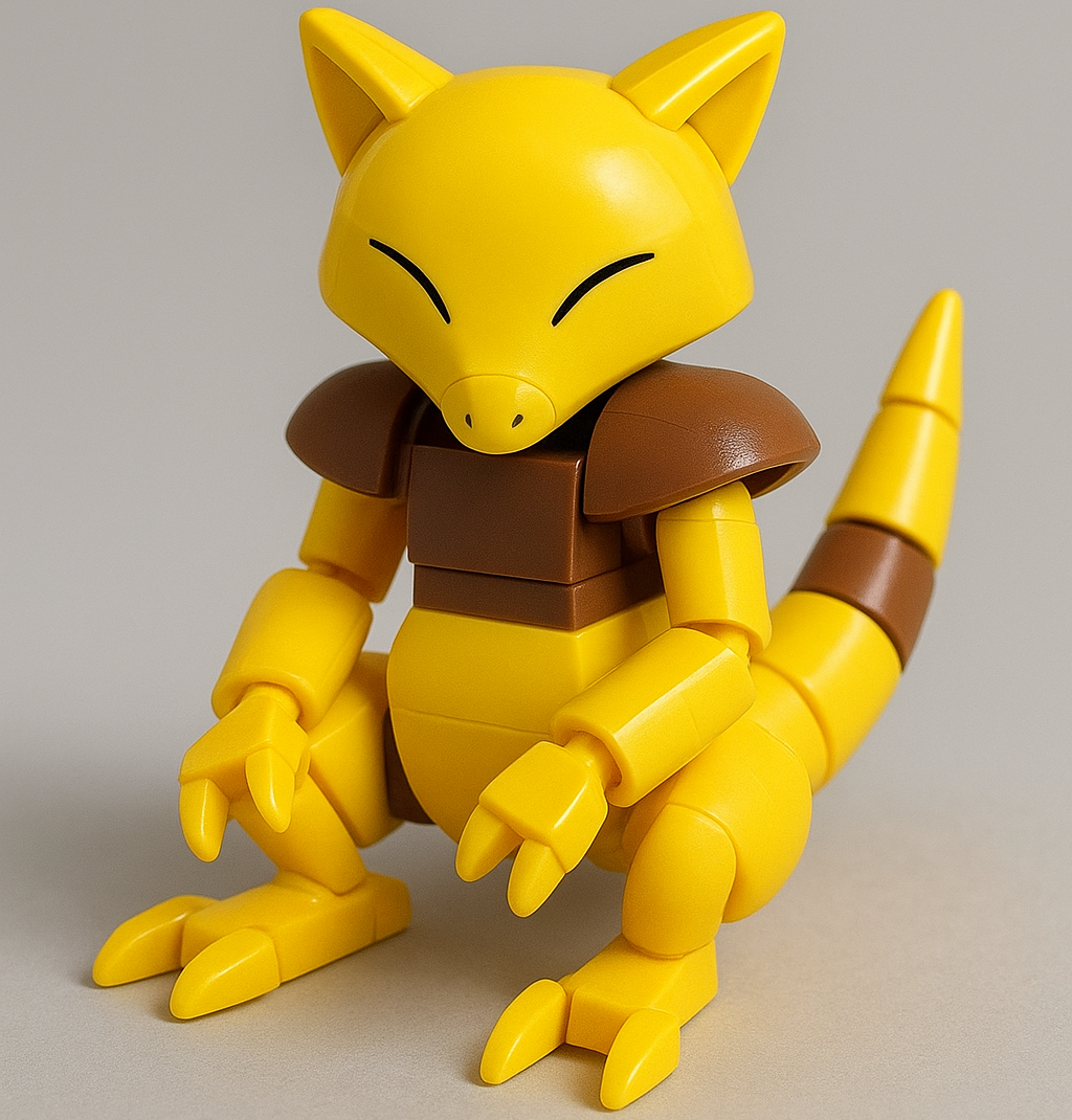 LEGO-style Abra figure — part of Australia’s most popular hobbies for Pokémon and LEGO collectors